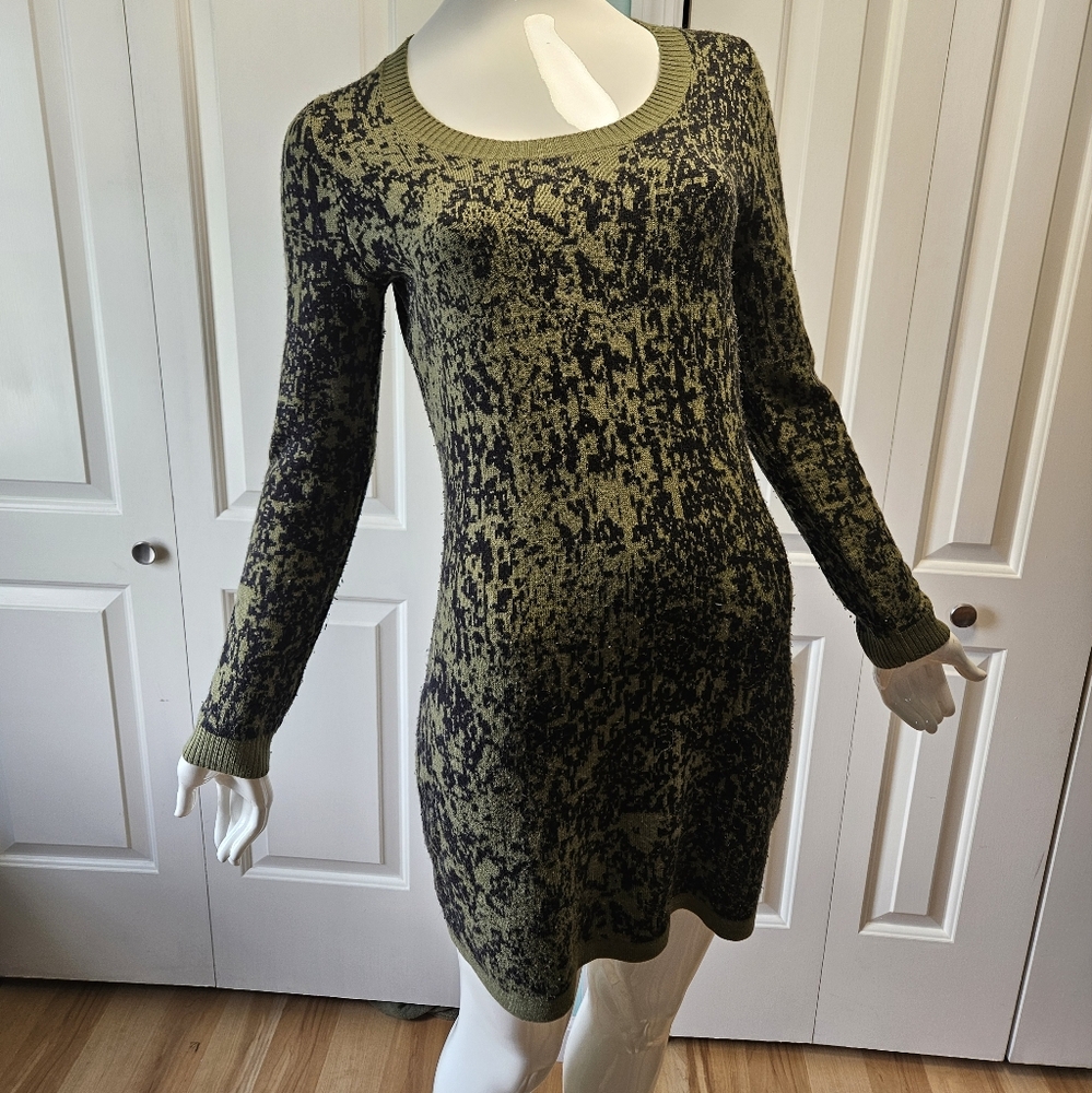 Camo thicker sweater dress like Betsey Johnson